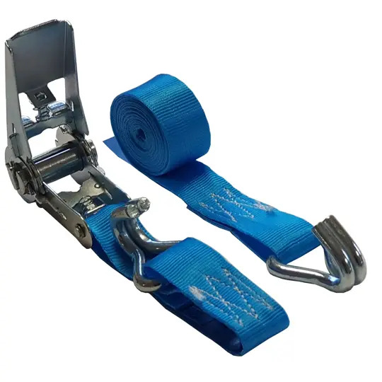 SANGLE D’ARRIMAGE 25mm – TENDEUR A CLIQUET – CROCHETS DOUBLES